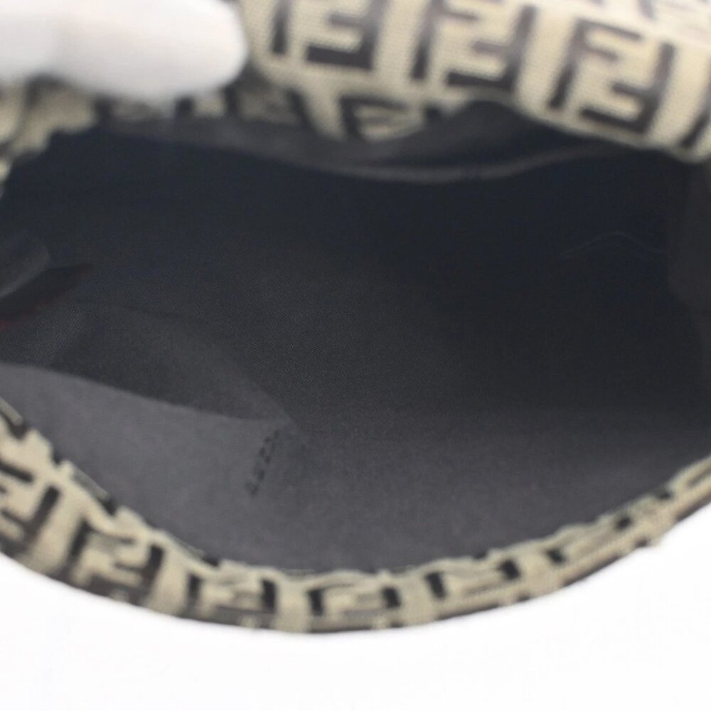 FENDI Logo Zucchino Zucca Pattern Shoulder Bag Canvas Leather Brow Italy 82KB966 - Picture 11 of 16